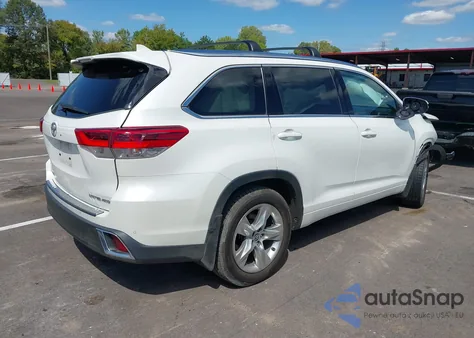 2019 Toyota Highlander Limited from USA, damaged, VIN 5TDDZRFH6KS744128